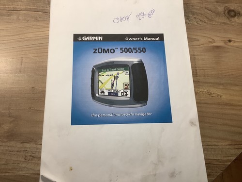 Garmin zumo 500 550 manuale - garmin, 500/550